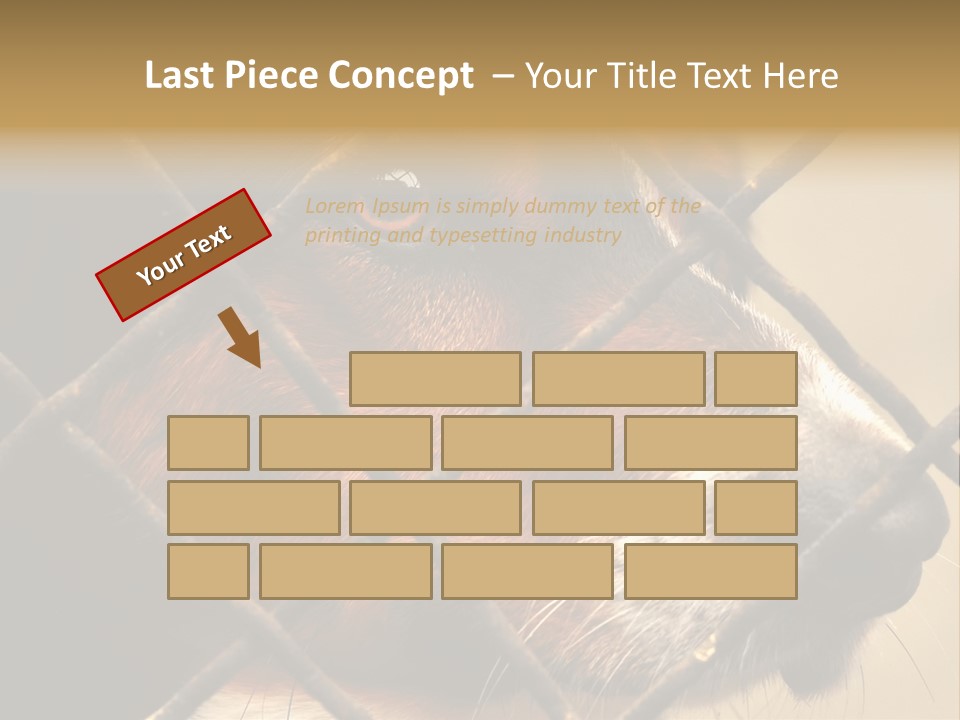 Fence Outdoor Canine PowerPoint Template