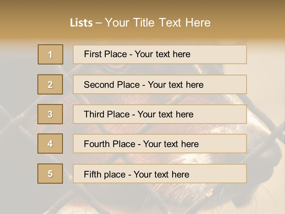 Fence Outdoor Canine PowerPoint Template