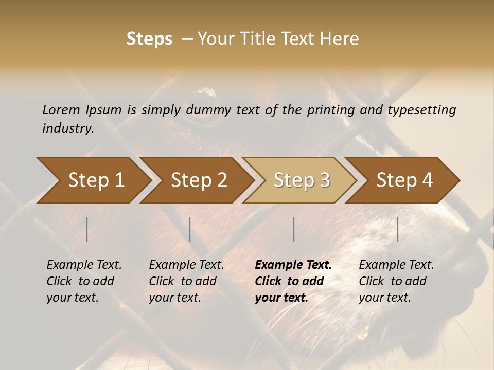 Fence Outdoor Canine PowerPoint Template