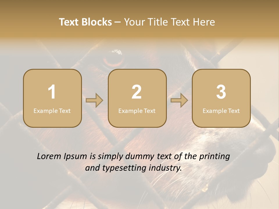 Fence Outdoor Canine PowerPoint Template