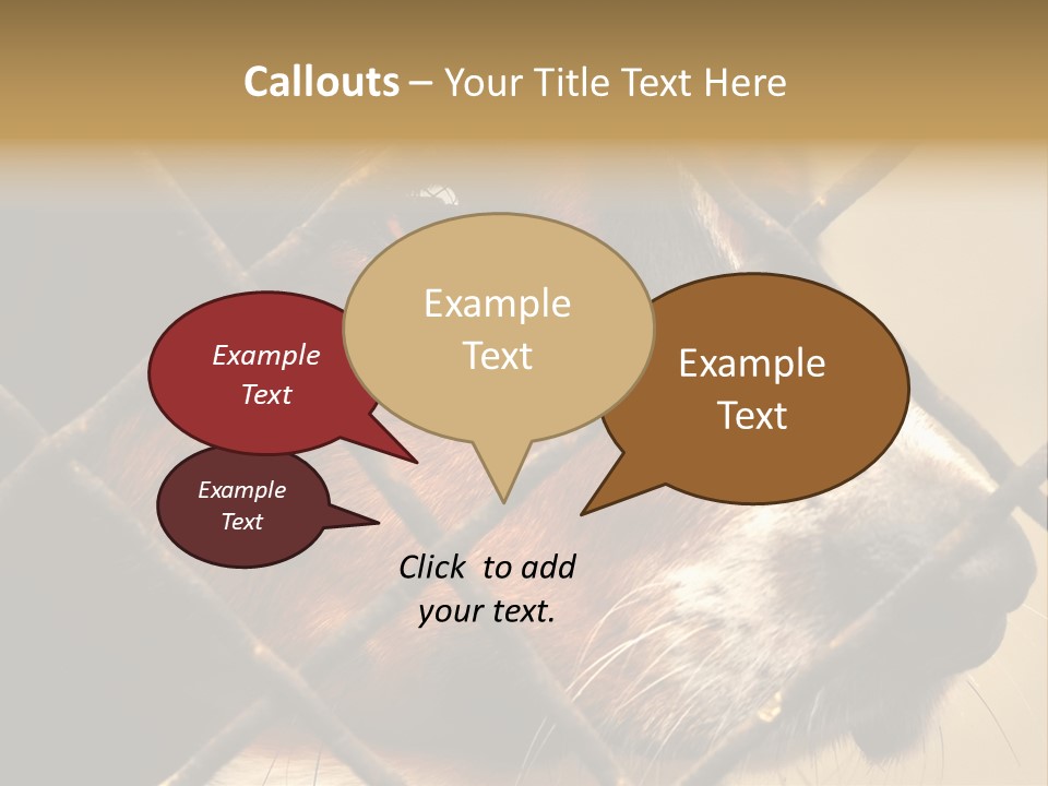 Fence Outdoor Canine PowerPoint Template