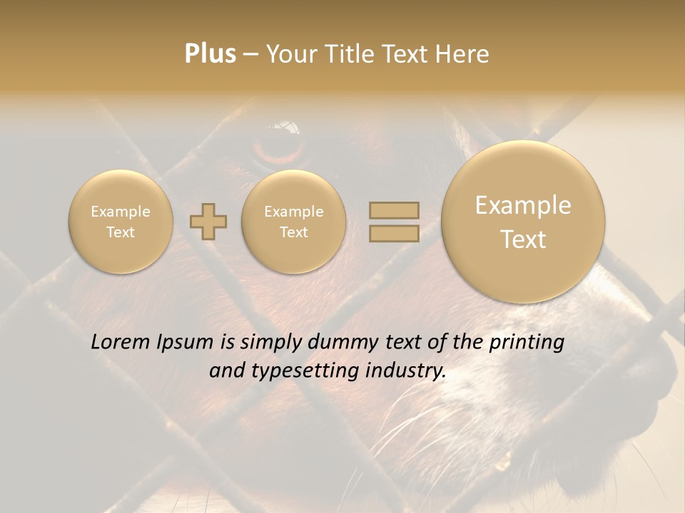 Fence Outdoor Canine PowerPoint Template