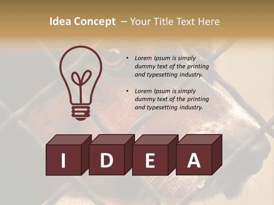 Fence Outdoor Canine PowerPoint Template