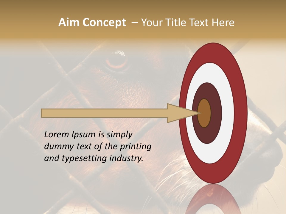 Fence Outdoor Canine PowerPoint Template