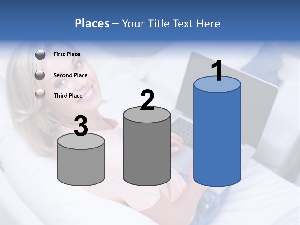 Notebook Web Female PowerPoint Template