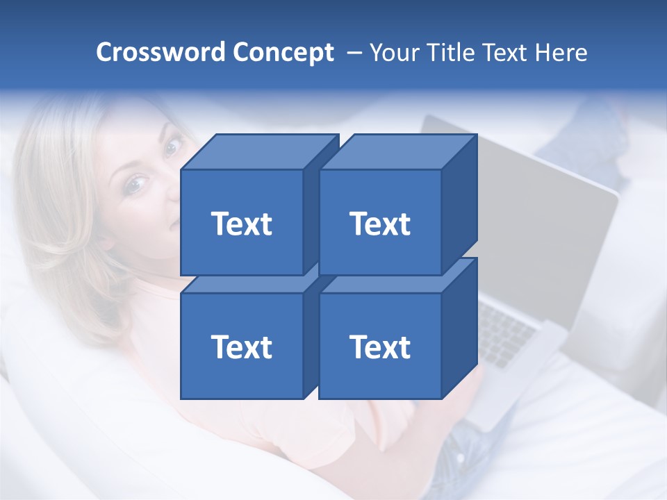 Notebook Web Female PowerPoint Template