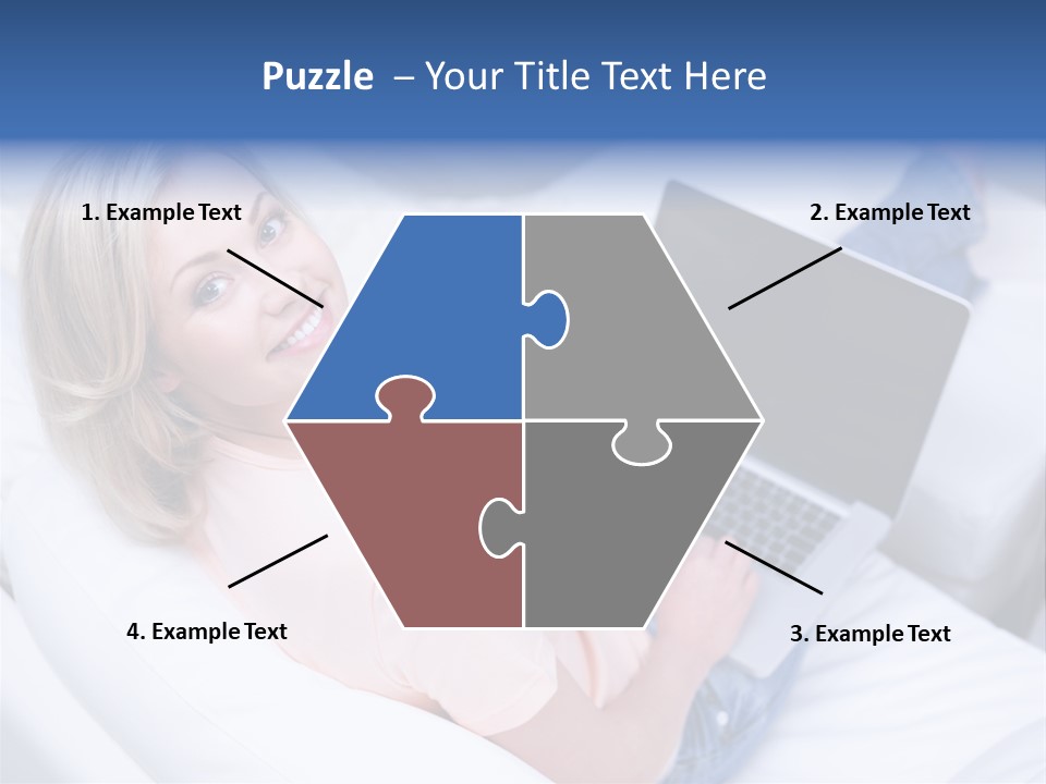 Notebook Web Female PowerPoint Template