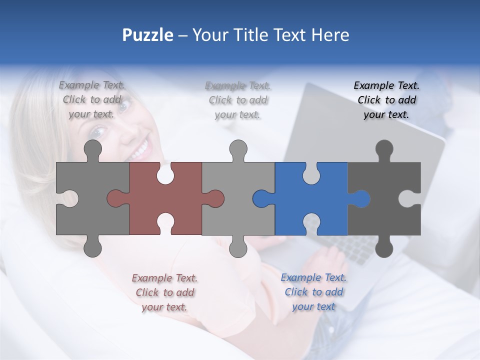 Notebook Web Female PowerPoint Template