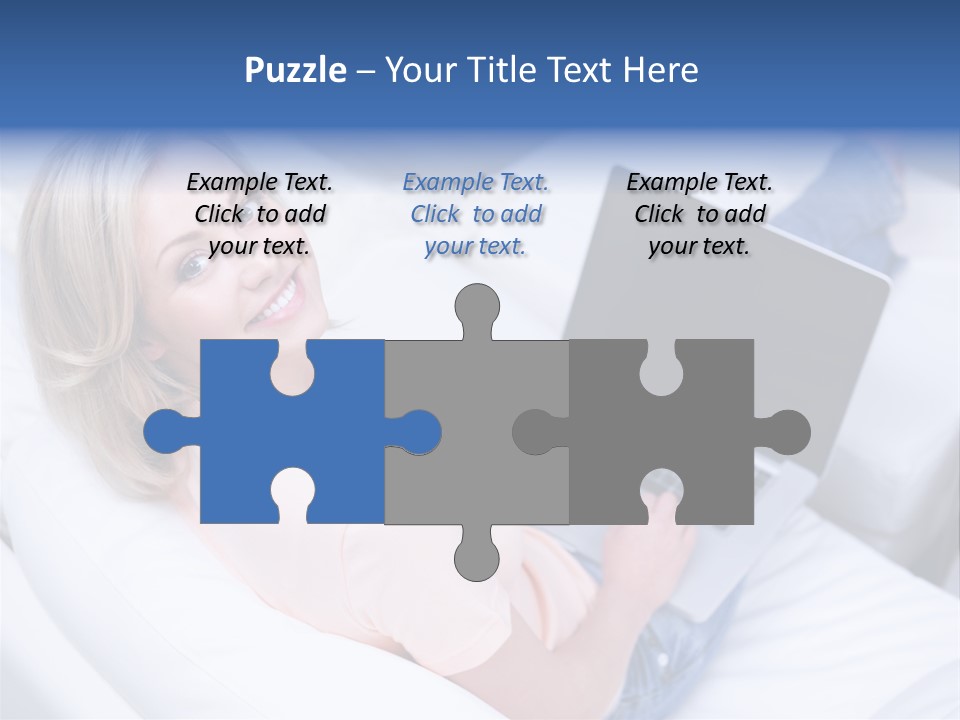 Notebook Web Female PowerPoint Template