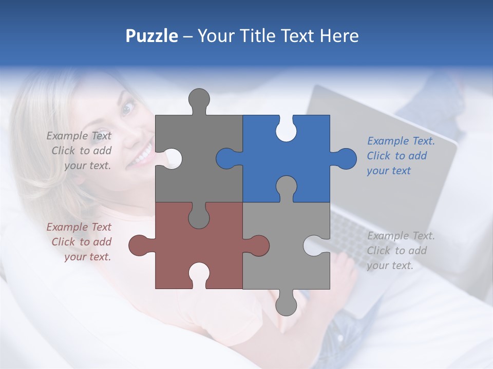 Notebook Web Female PowerPoint Template