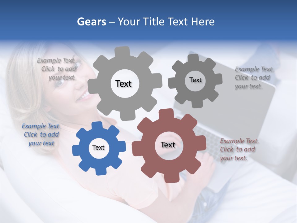 Notebook Web Female PowerPoint Template