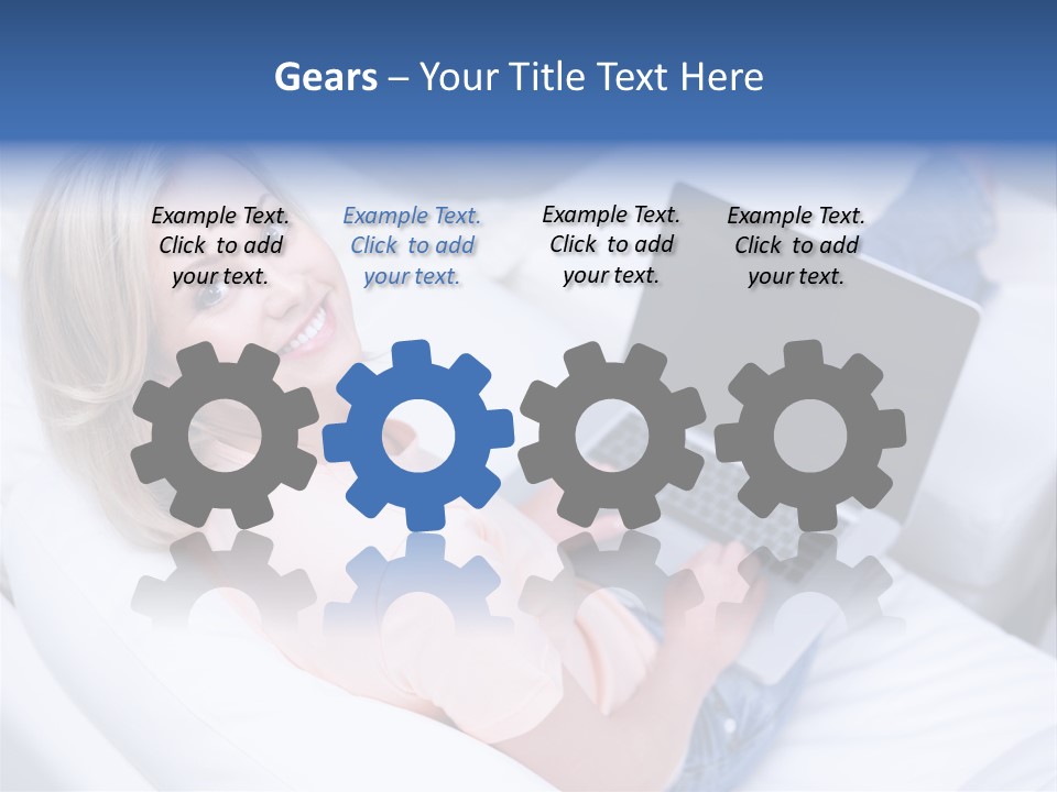 Notebook Web Female PowerPoint Template