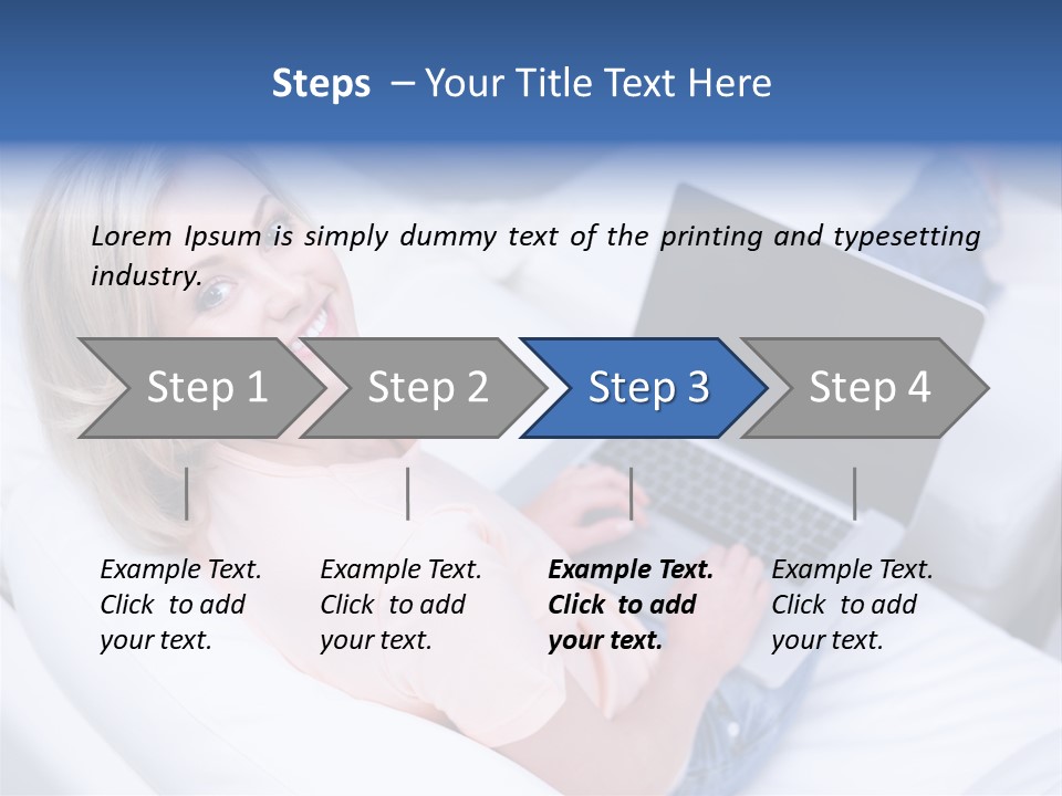 Notebook Web Female PowerPoint Template