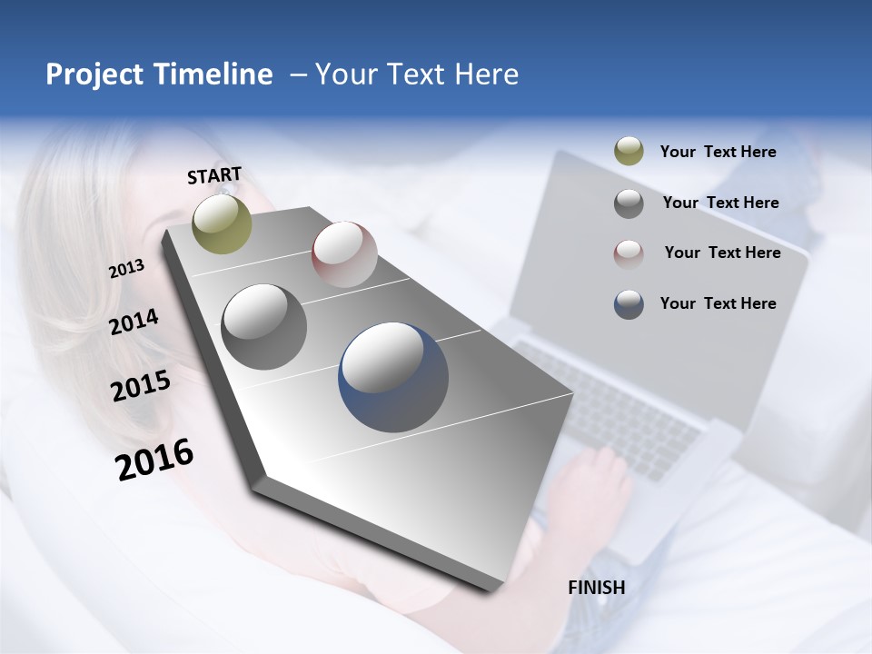 Notebook Web Female PowerPoint Template