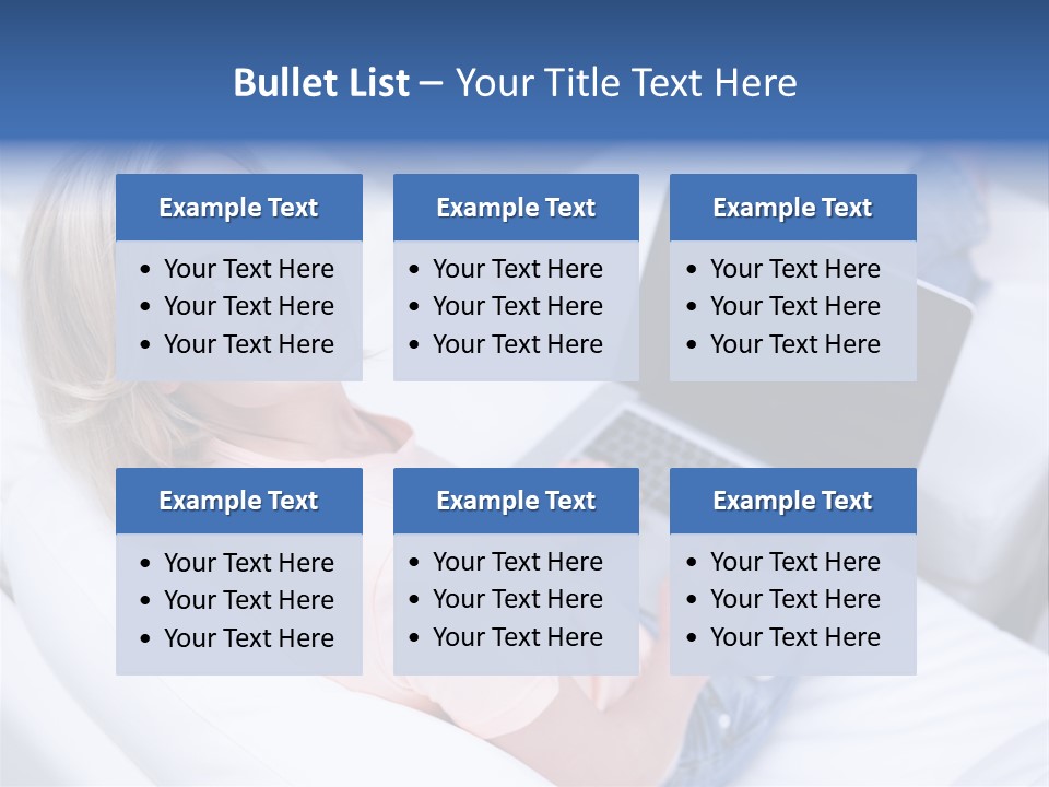 Notebook Web Female PowerPoint Template