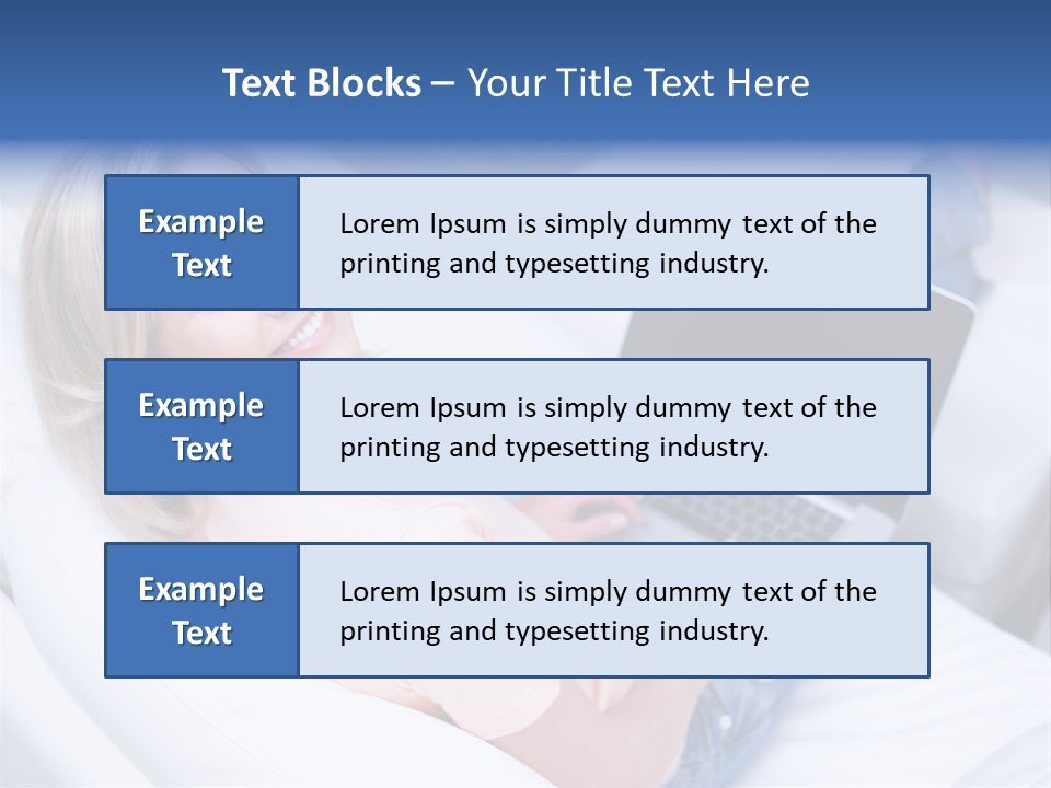 Notebook Web Female PowerPoint Template