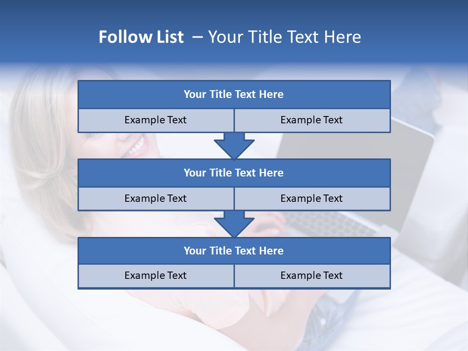 Notebook Web Female PowerPoint Template