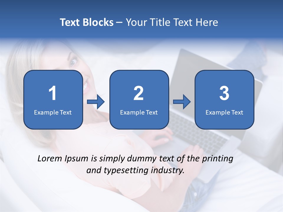 Notebook Web Female PowerPoint Template
