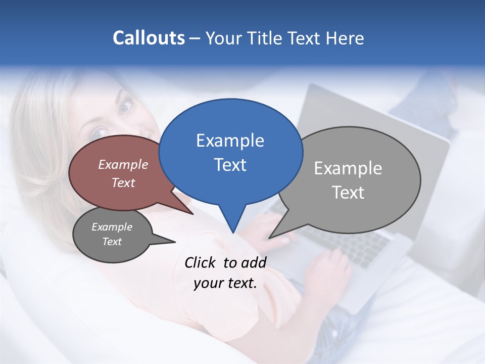 Notebook Web Female PowerPoint Template