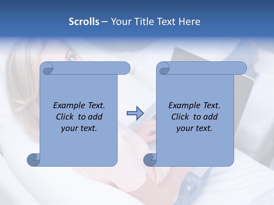 Notebook Web Female PowerPoint Template