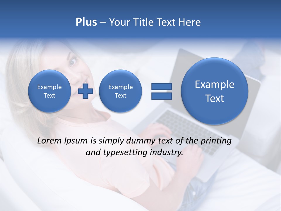 Notebook Web Female PowerPoint Template