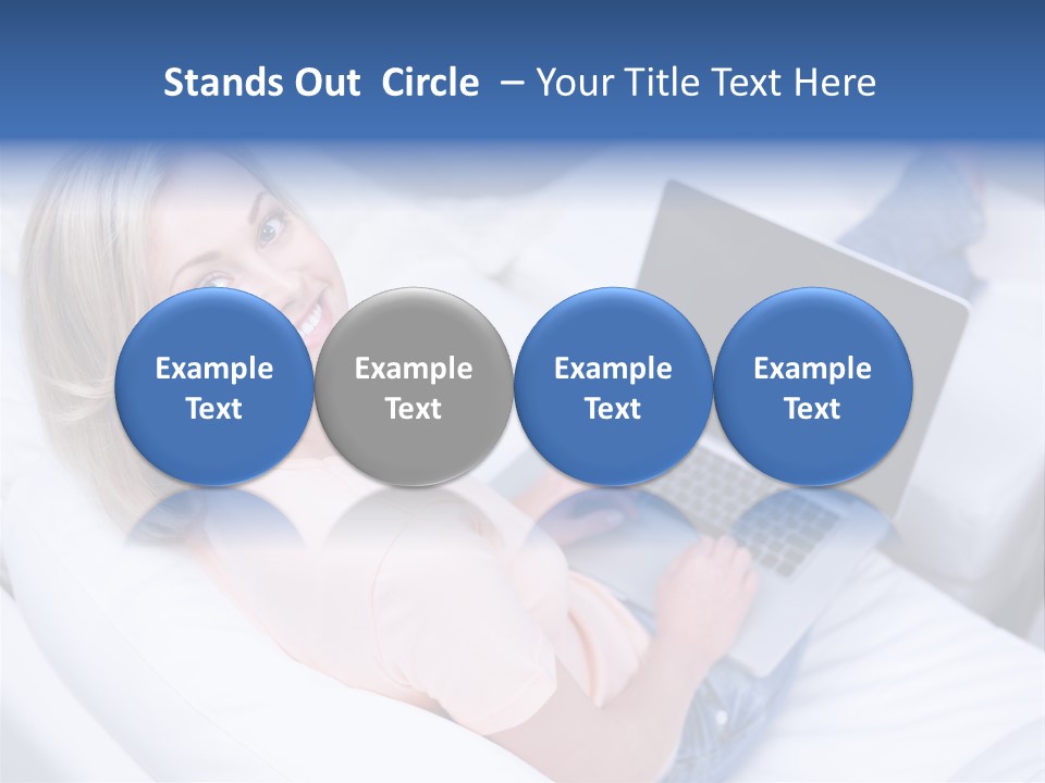 Notebook Web Female PowerPoint Template