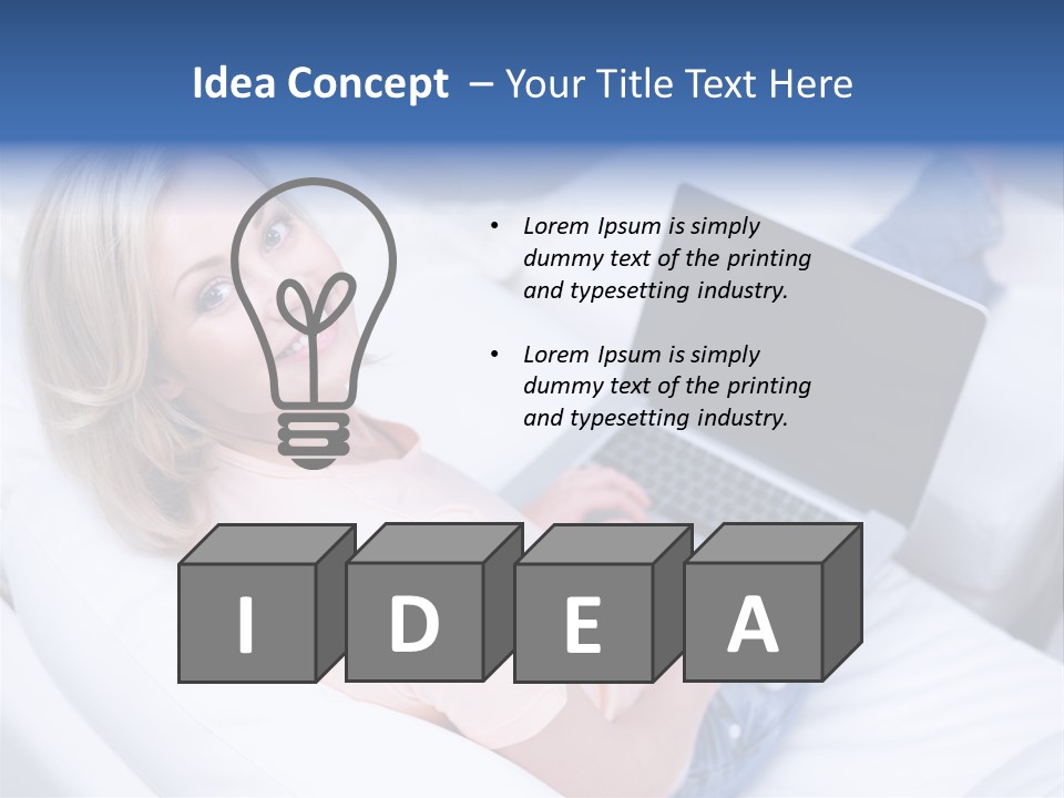 Notebook Web Female PowerPoint Template