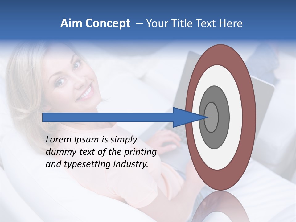 Notebook Web Female PowerPoint Template