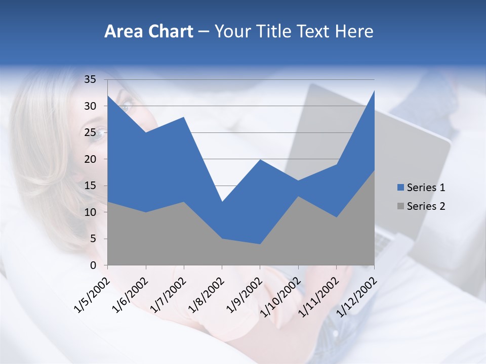 Notebook Web Female PowerPoint Template