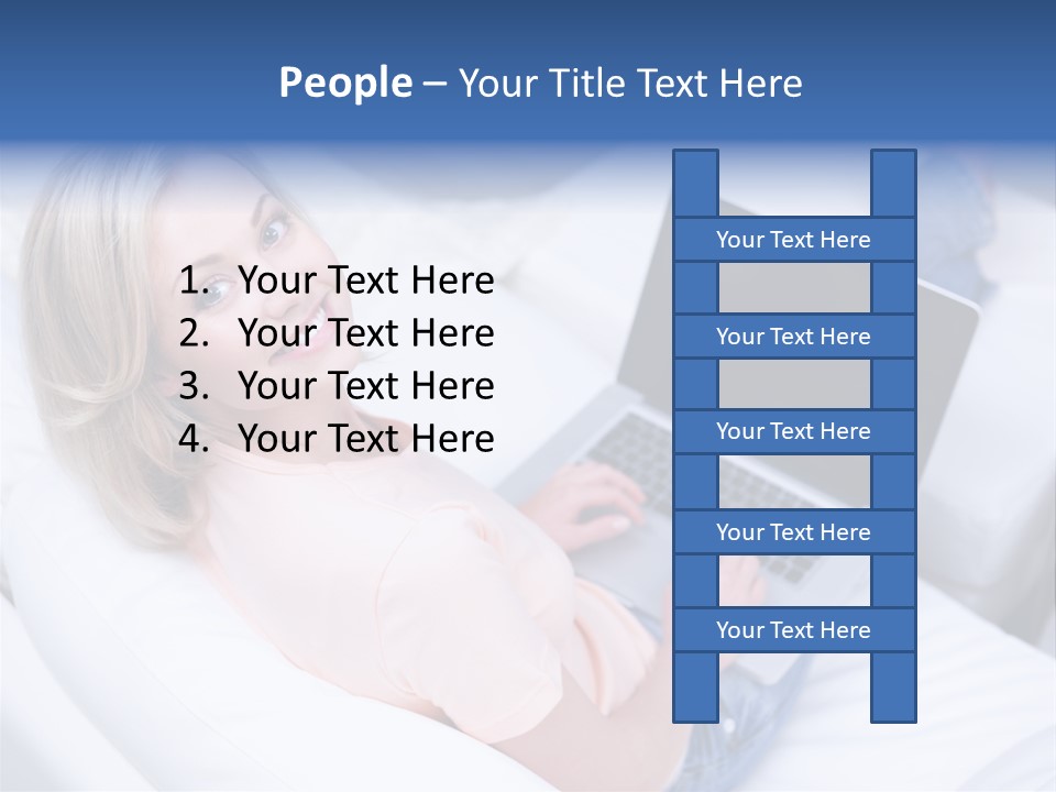 Notebook Web Female PowerPoint Template