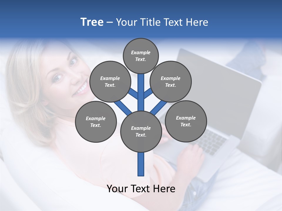 Notebook Web Female PowerPoint Template