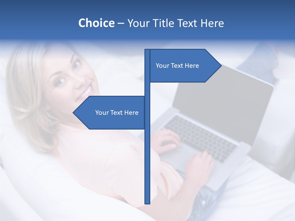 Notebook Web Female PowerPoint Template