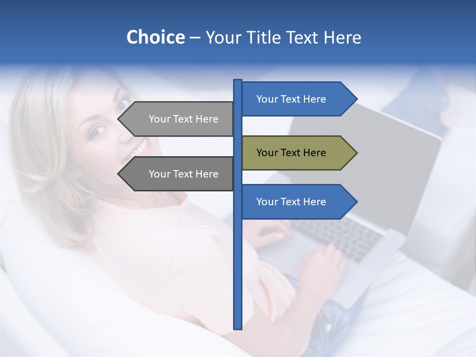 Notebook Web Female PowerPoint Template