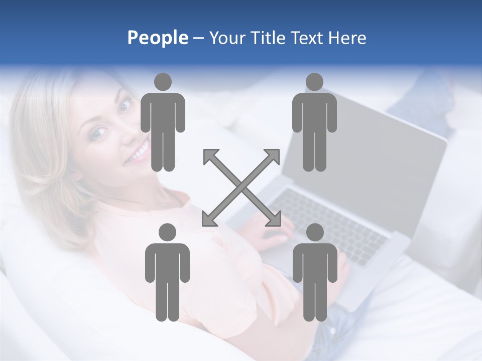 Notebook Web Female PowerPoint Template