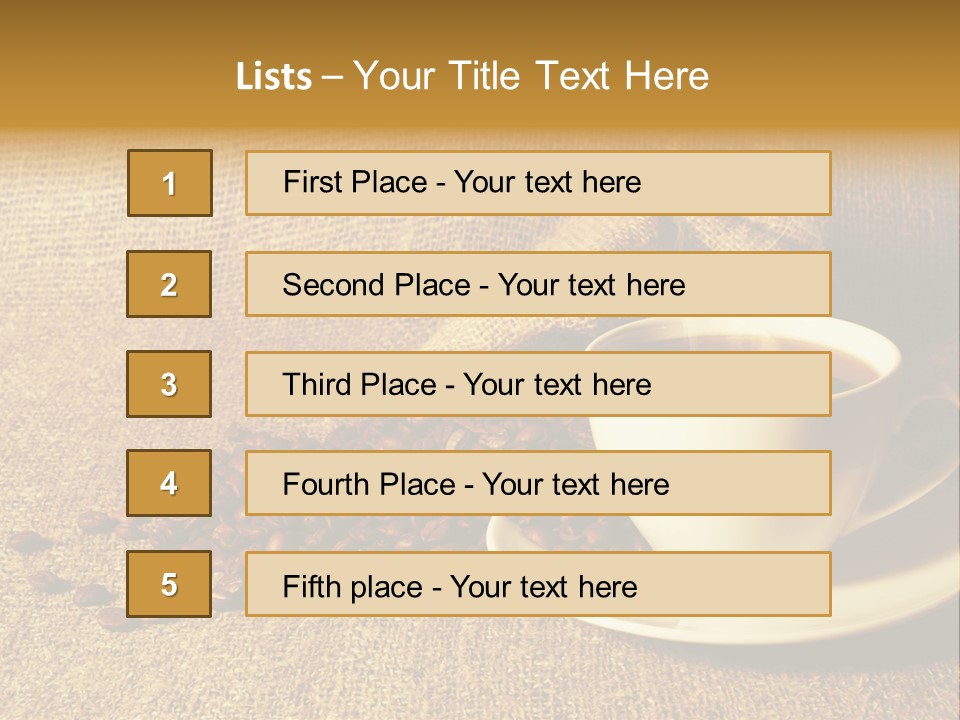 Java Stimulant Pause PowerPoint Template