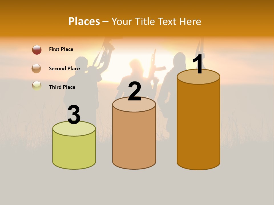 Terrorism Firearm Fighter PowerPoint Template