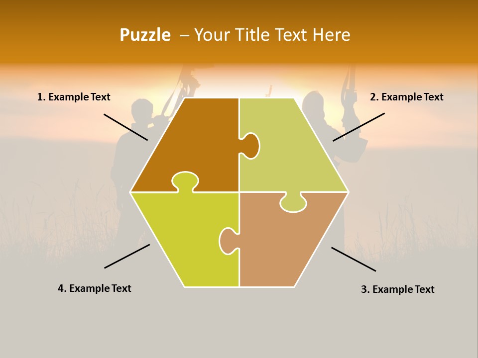 Terrorism Firearm Fighter PowerPoint Template