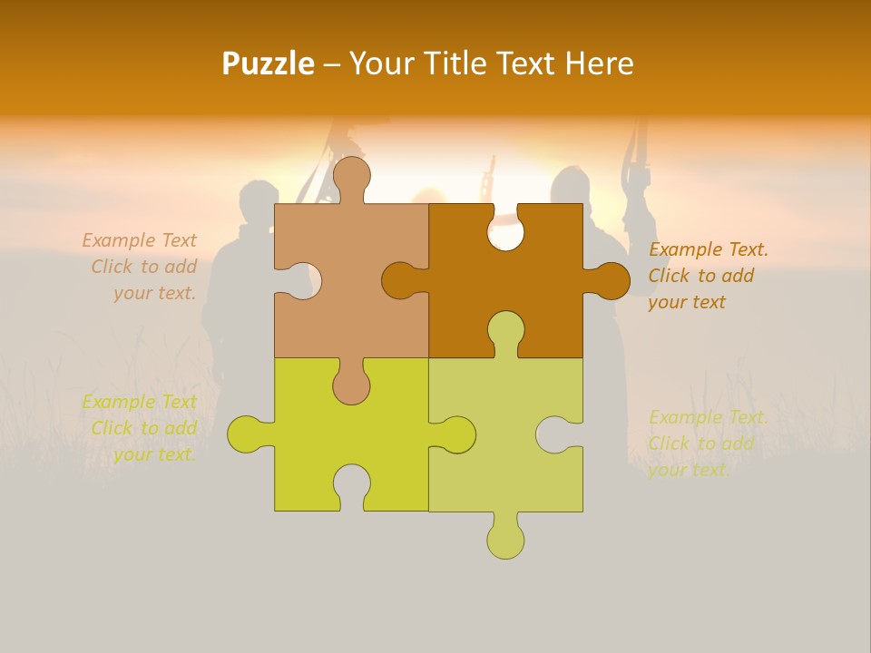 Terrorism Firearm Fighter PowerPoint Template