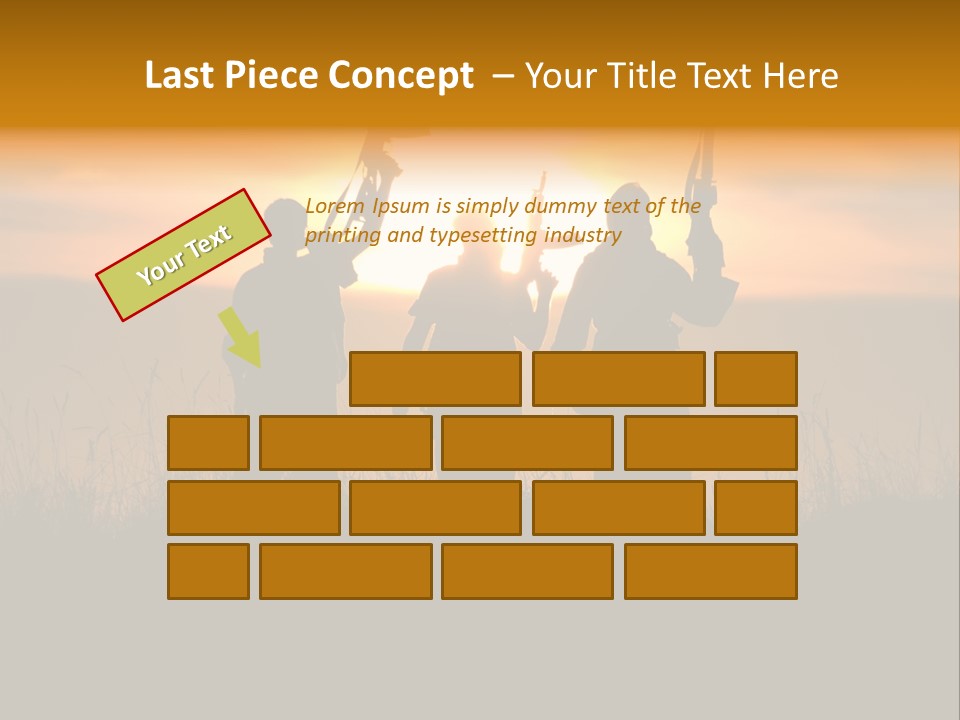 Terrorism Firearm Fighter PowerPoint Template