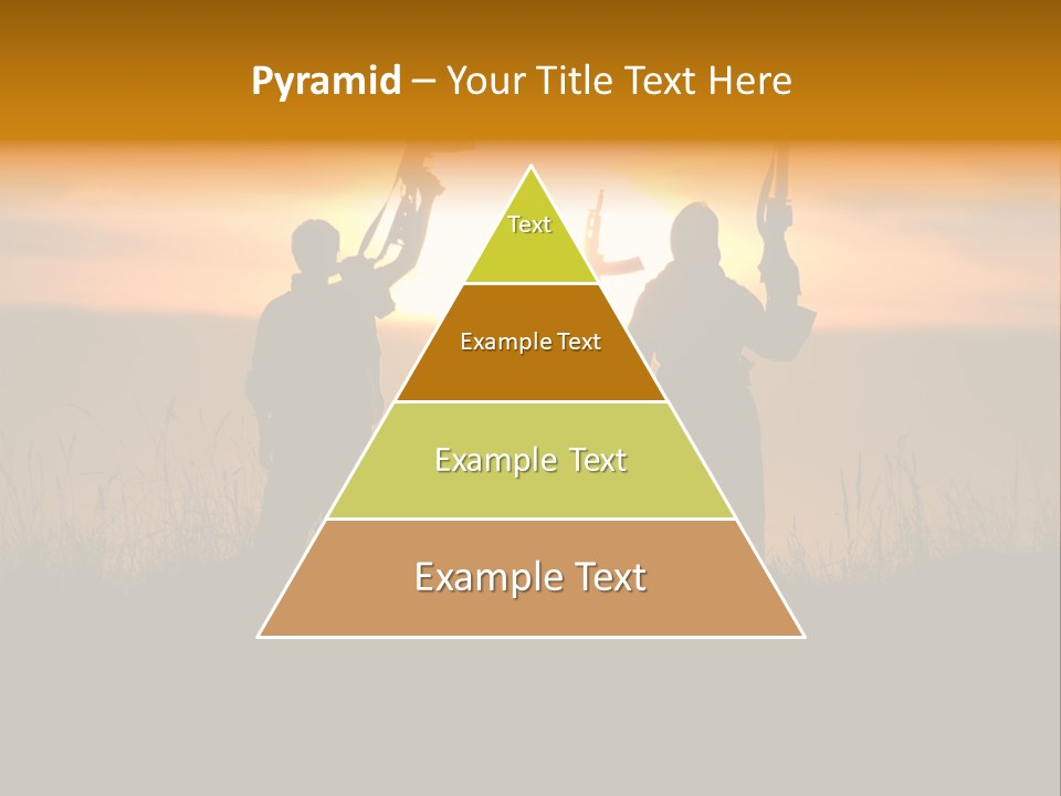 Terrorism Firearm Fighter PowerPoint Template