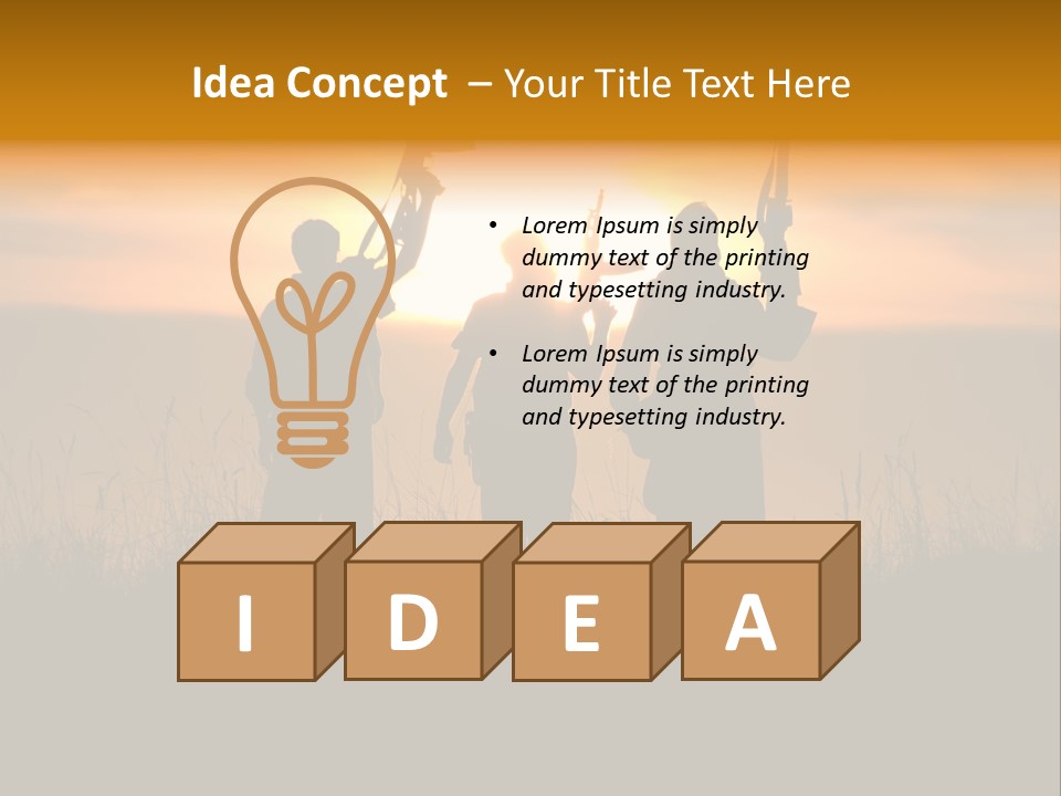 Terrorism Firearm Fighter PowerPoint Template