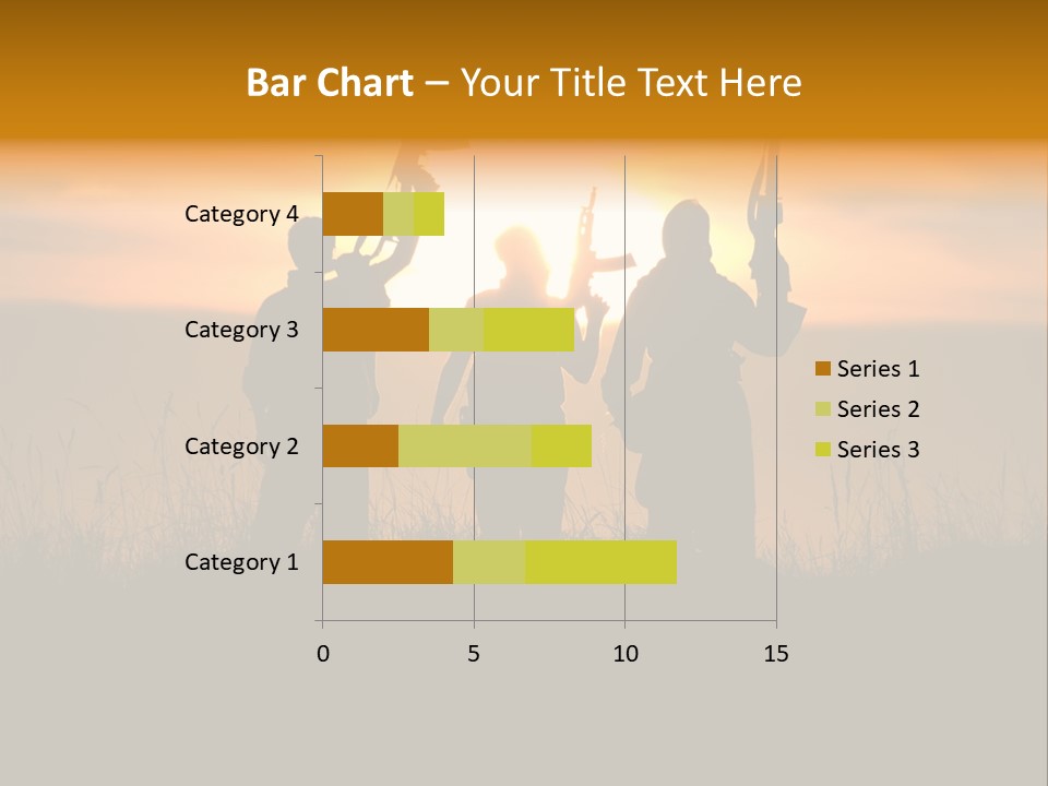 Terrorism Firearm Fighter PowerPoint Template