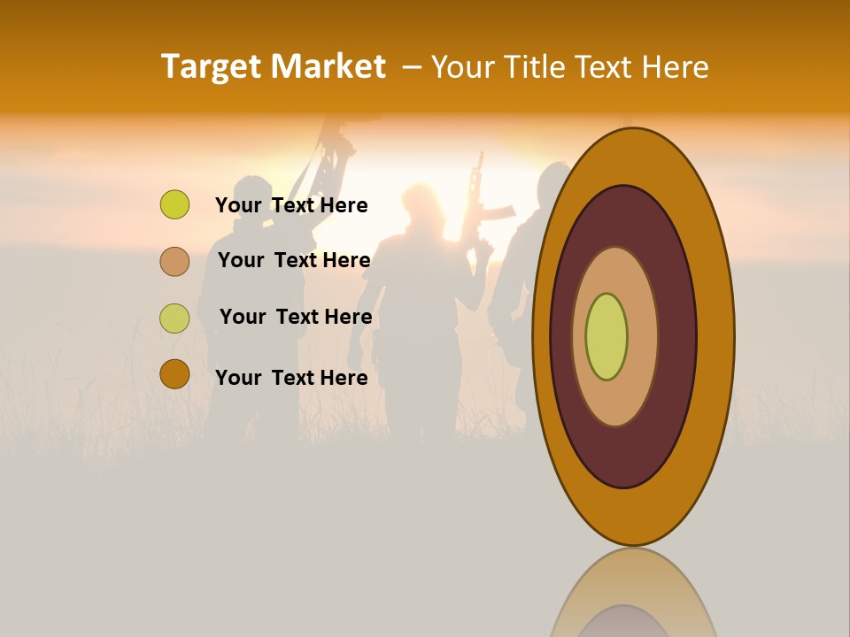 Terrorism Firearm Fighter PowerPoint Template