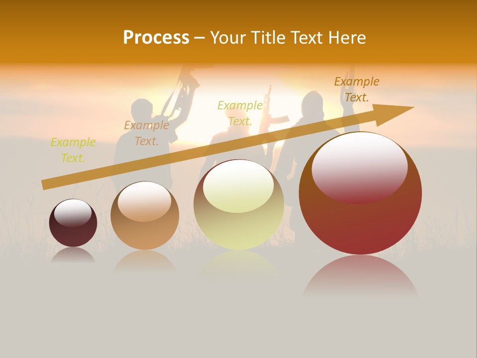 Terrorism Firearm Fighter PowerPoint Template