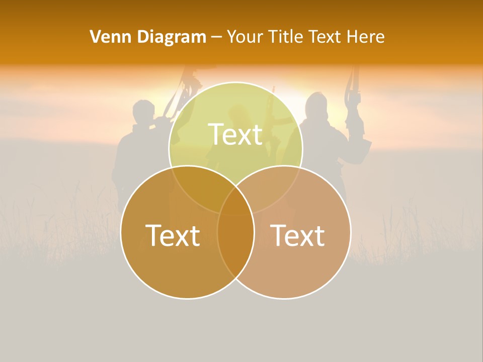 Terrorism Firearm Fighter PowerPoint Template