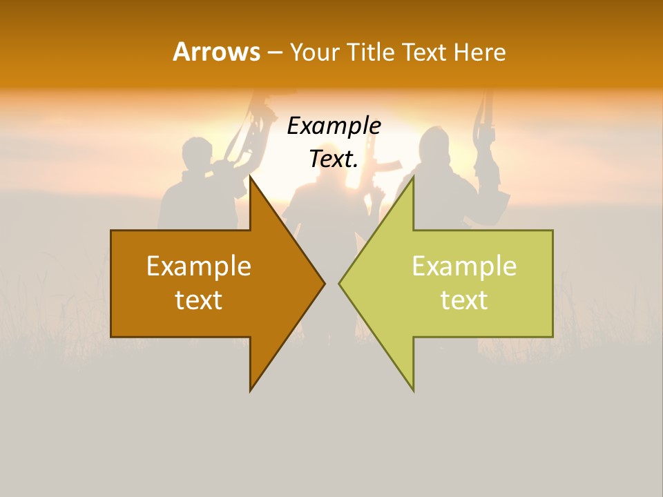 Terrorism Firearm Fighter PowerPoint Template