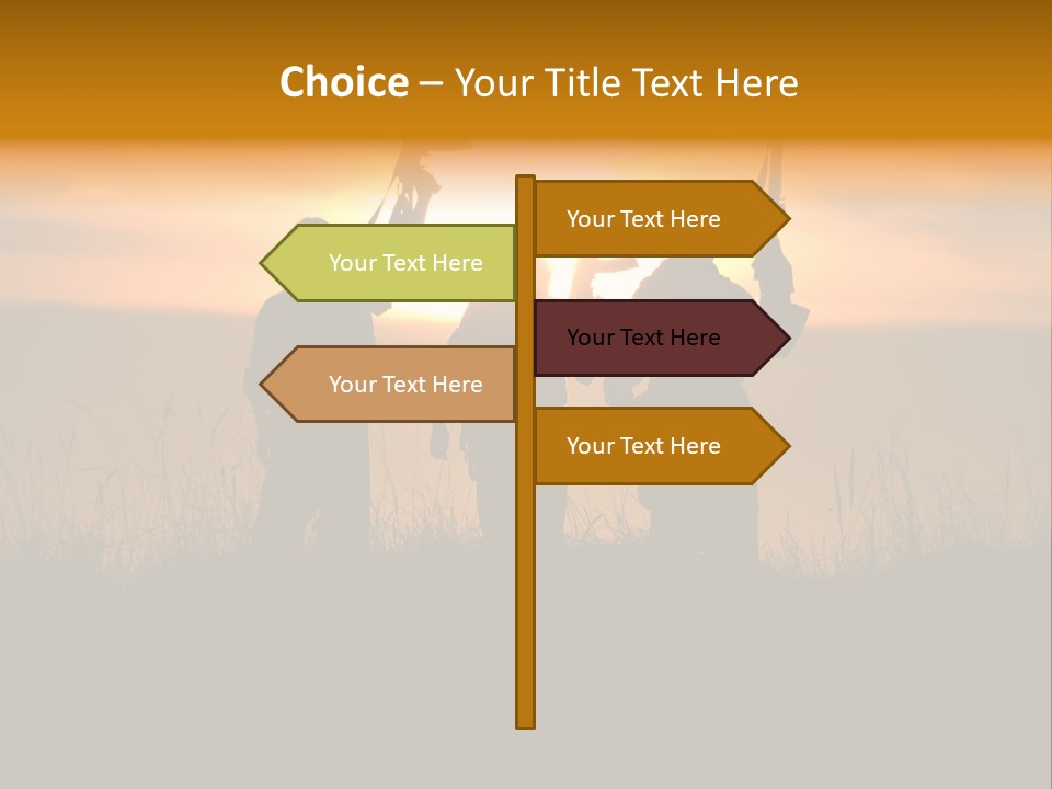Terrorism Firearm Fighter PowerPoint Template