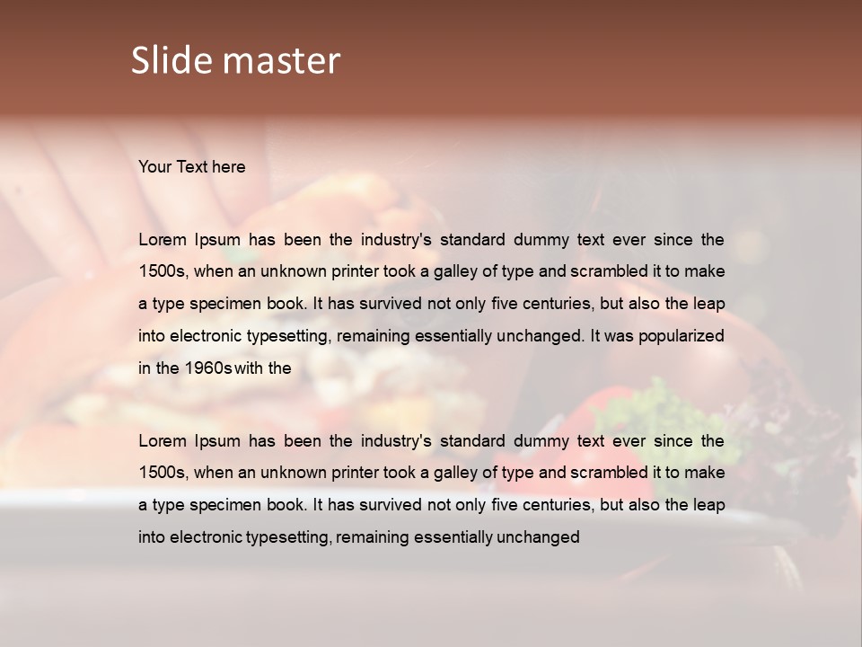 Healthy Diet Cute PowerPoint Template