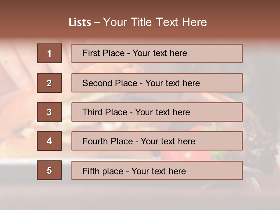 Healthy Diet Cute PowerPoint Template