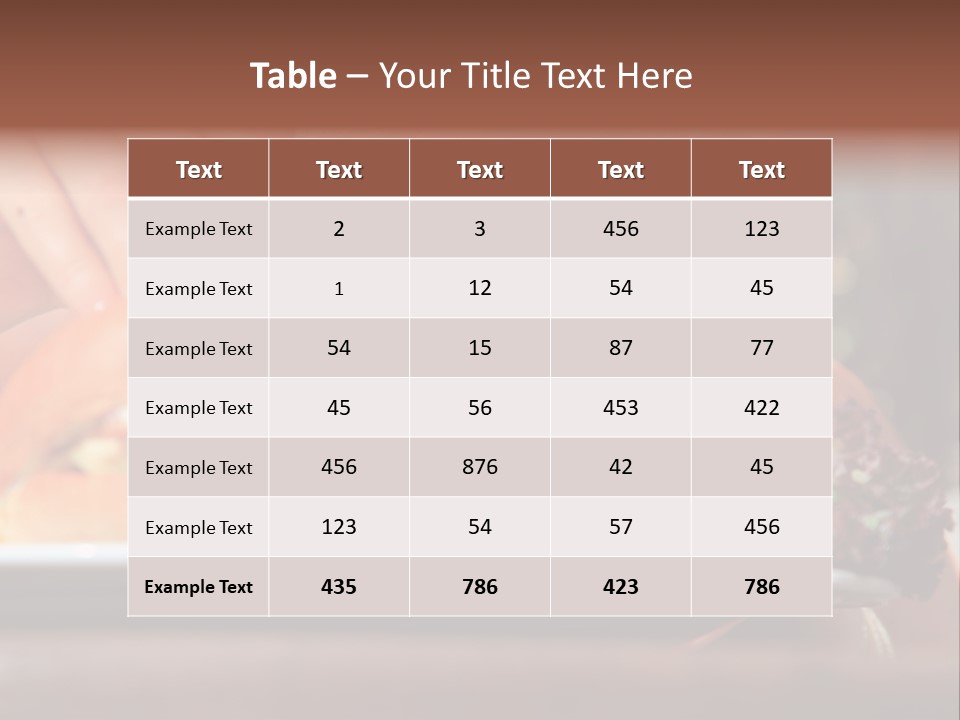 Healthy Diet Cute PowerPoint Template
